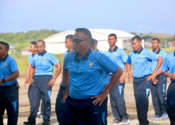 Lanud RSA dan PIA AG Cab.17/D.I Gelar Olah Raga Bersama