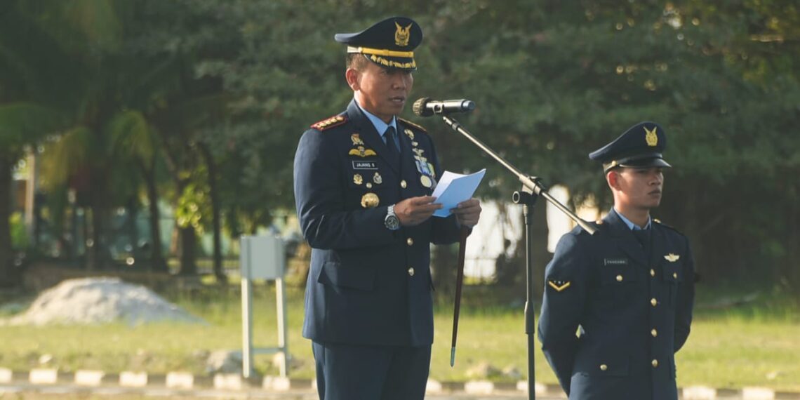 Danlanud Raden Sadjad Pimpin Upacara Peringatan Hari Lahir Pancasila