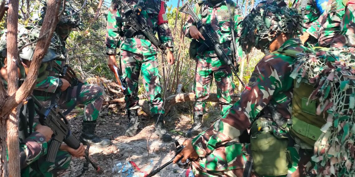 Batalyon Komposit 1/Gardapati Gelar Latihan Operasi Militer Perang di Natuna