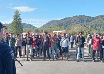 Bandar Udara (UPBU) Letung Laksanakan Padat Karya, Libatkan 60 Pekerja