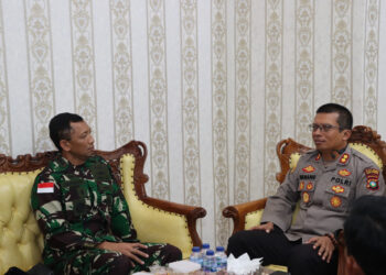 Tingkatkan Sinergitas, Komandan Lanal Bertandang ke Mapolres Natuna