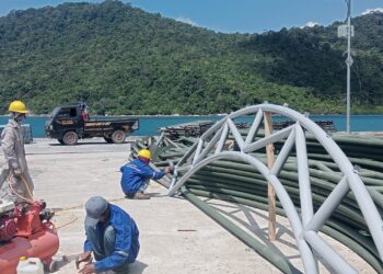 Pekerjaan Rehabilitasi Pelabuhan Kuala Maras Targetkan Selesai Tepat Waktu