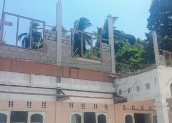 Proyek 1,6 Milyar Rehabilitasi Gedung Sri Lanang Jemaja Terus Dikerjakan