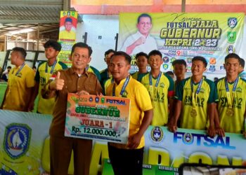 Gubernur Kepri Tutup Kejuaraan Futsal Piala Gubernur Zona V