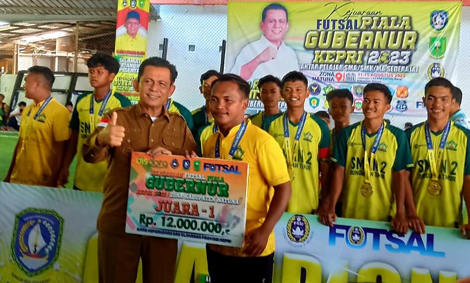 Gubernur Kepri Tutup Kejuaraan Futsal Piala Gubernur Zona V