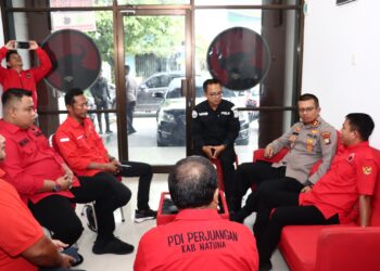 Kapolres Natuna Sambangi Sekretariat Partai Politik, Jalin Silaturahmi Mari Ciptakan Pemilu Aman dan Sejuk