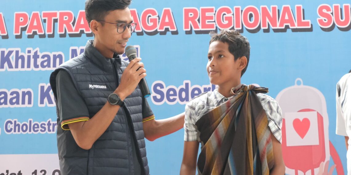 Pertamina Patra Niaga Regional Sumbagut Gelar Baksos Sentuh Masyarakat