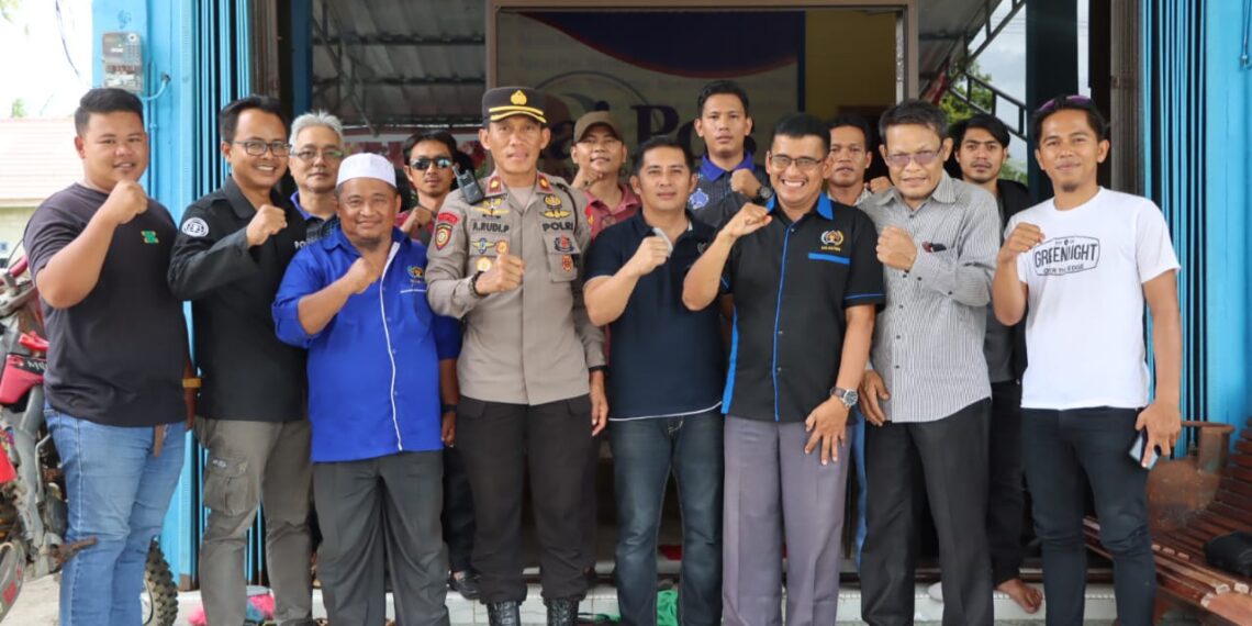 Kunjungi Sekretariat PWI, Polres Natuna Mari Bersinergi Ciptakan Pemilu Aman dan Damai 2024