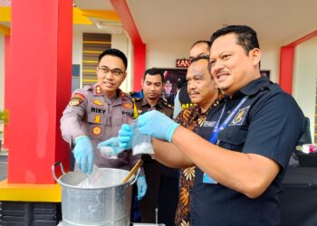 Polres Bintan Musnahkan 1,5 Kilogram Narkotika