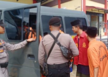 Polres Anambas Lakukan Pemindahan dan Pengamanan 7 Tahanan ke Tanjungpinang