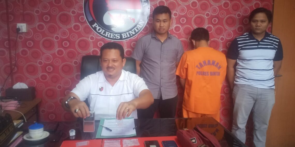 Pria Berinisial DW Pengedar Sabu Berhasil Diringkus Satresnarkoba Polres Bintan