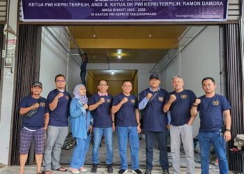 Andi Gino Tunaikan Janjinya, PWI Kepri Berkantor di Tanjungpinang