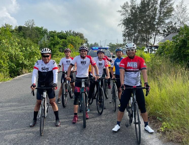 Gowes Sehat, AKBP Nanang Budi Santosa : Nikmati Alam Natuna di Pagi Hari