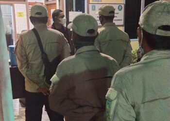 Lurah Tarempa Bersama KJK Laksanakan Patroli Jaga Kampung
