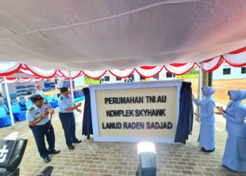 Kunjungi Natuna, Kasau Resmikan 22 Unit Perumahan dan 2 Mess Prajurit di Lanud Raden Sadjad.