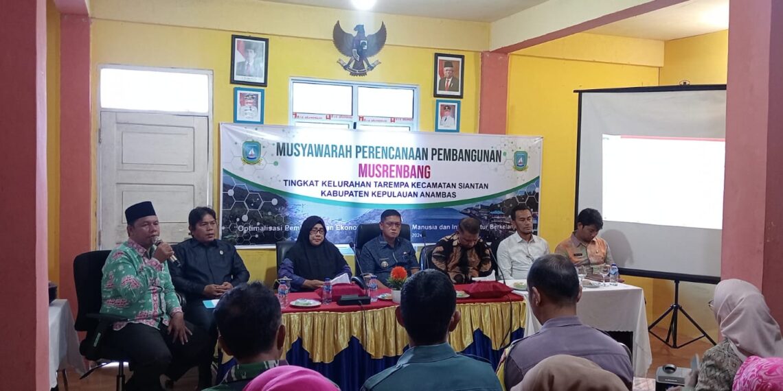 Musrenbang Kelurahan Tarempa Dihadiri 4 Anggota DPRD Anambas, Lurah Tarempa Sampaikan 5 Usulan Prioritas
