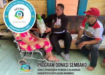 Program Gilige Disdikpora Anambas Terus Berjalan, Penyaluran Bantuan Pensiunan Terus Berjalan