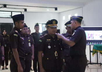 Serah Terima Jabatan, Kepala Kacabjari Natuna Di Tarempa Josron Sarmulia Malau, S.H. digantikan oleh Niki Junismero, S.H., M.H