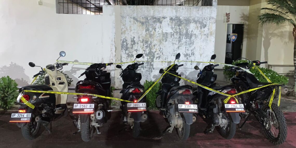 Polsek Bintan Utara Polres Bintan Amankan 6 Unit Sepeda Motor Tak Bertuan