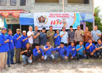 Danlanud RSA Natuna Hadiri Peringatan HPN PWI : Pers Mitra Strategis TNI dalam Menjaga Keutuhan NKRI