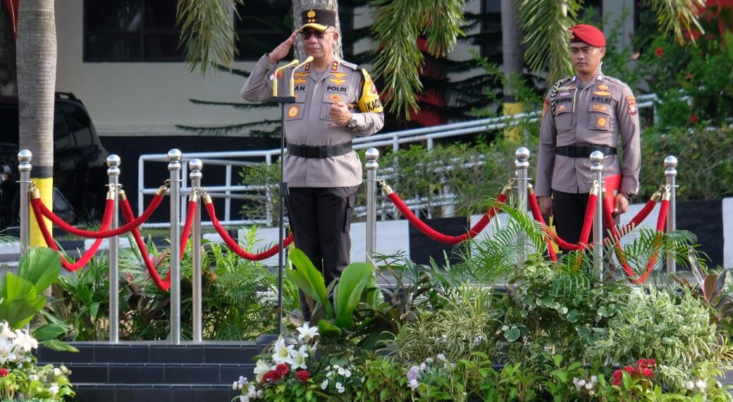 Polda Kepri Giat Apel Pengeseran Personel BKO Pengamanan TPS