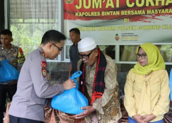 Ini Pesan Kapolres Bintan dalam Giat Jumat Curhat Bersama Masyarakat Kelurahan Kawal