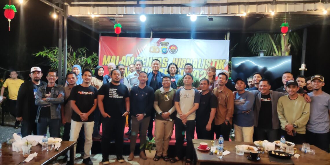 Polresta Tanjungpinang Gandeng Awak Media, Sukses Menggelar Malam Pentas Jurnalistik Pemilu Damai 2024