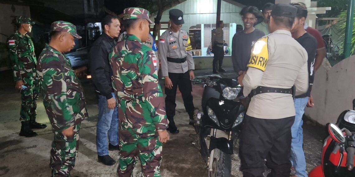 Guna Menciptakan Situasi Kondusif, Polres Kepulauan Anambas Laksanakan Patroli KRYD bersama TNI