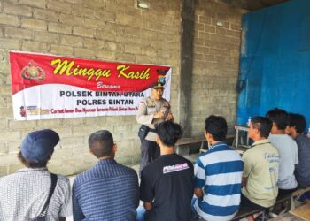 Ini Pesan Kamtibmas Polsek Bintan Utara Dalam Kegiatan Minggu Kasih