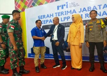Hadiri Sertijab Kepala LPP RRI Ranai, Ketua PWI Natuna Muhammad Rapi Berikan Ucapan Selamat