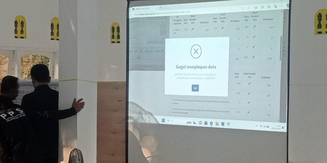 Sirekap Mobile KPPS dan Sirekap Web PPK Terjadi Gangguan di Anambas, Pleno Kecamatan Jemaja Ditunda