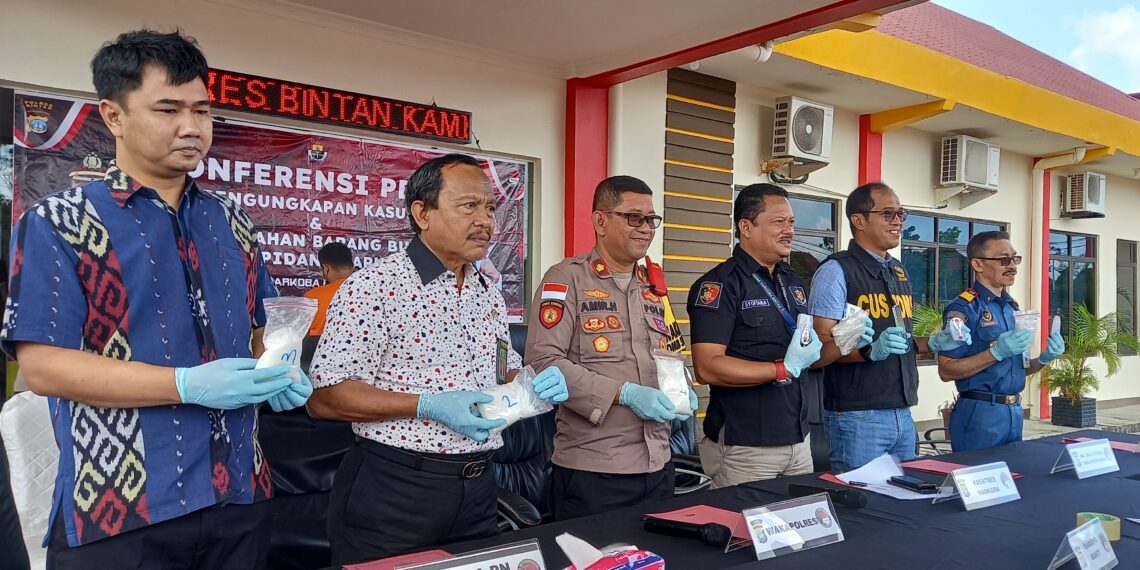 Polres Bintan Musnahkan 925 Gram Sabu Senilai Ratusan Juta Rupiah