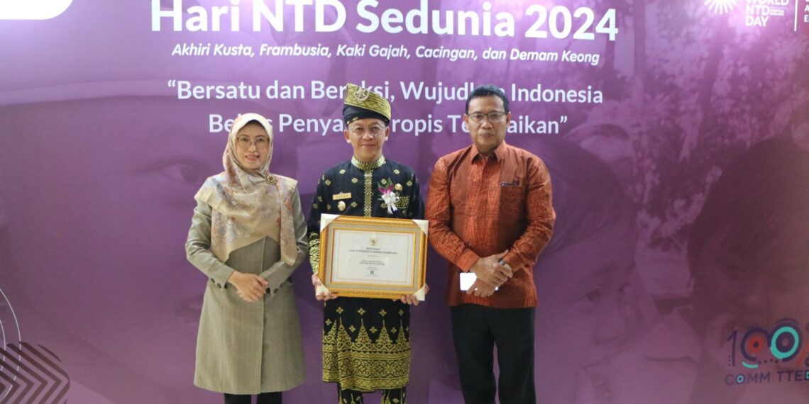 Pemerintah Kota Tanjungpinang Raih Sertifikat Bebas Frambusia dari Kementerian Kesehatan RI