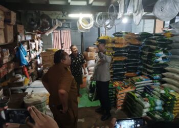 Polres Anambas Beserta Pemda Lakukan Sidak Ketersediaan Sembako di Kota Tarempa