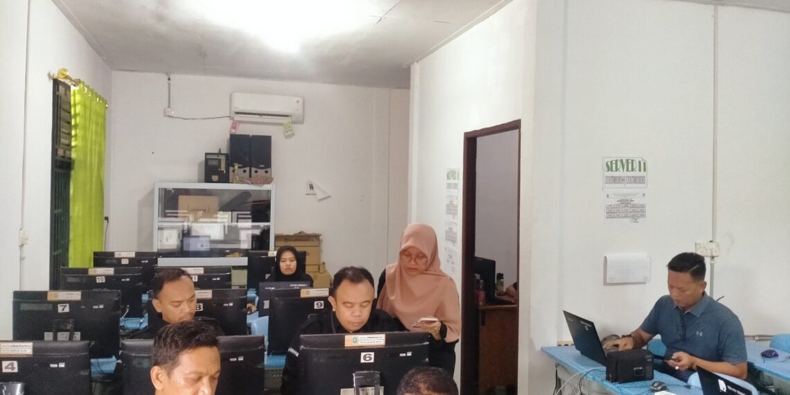 KPU Anambas Lakukan Uji Coba Tes Tertulis Bagi Calon PPK