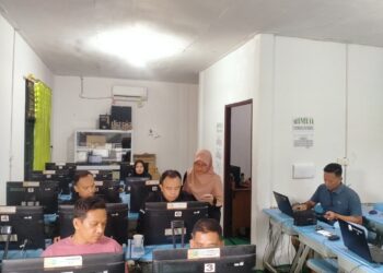 KPU Anambas Lakukan Uji Coba Tes Tertulis Bagi Calon PPK