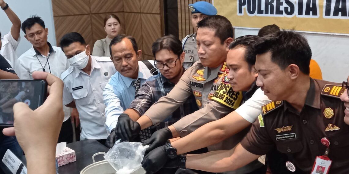 Polresta Tanjungpinang Musnahkan Ratusan Gram Sabu dan Ratusan Butir Ekstasi
