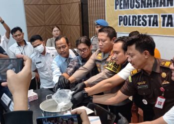 Polresta Tanjungpinang Musnahkan Ratusan Gram Sabu dan Ratusan Butir Ekstasi