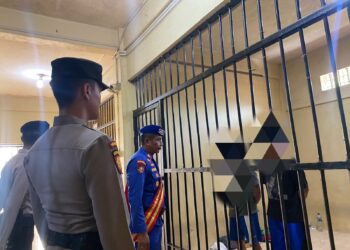 Pastikan Ruang Tahanan Aman, Piket Pawas Polres Kepulauan Anambas Rutin Cek Dan Kontrol Tahanan