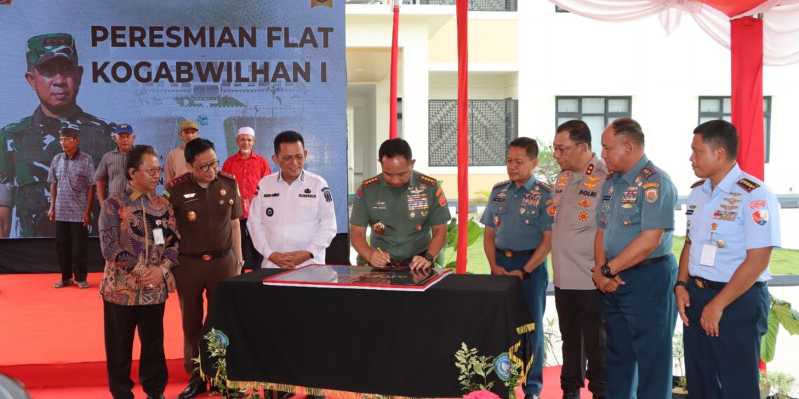 Panglima TNI Resmikan Flat Kogabwilhan I di Tanjungpinang, Kapolda Kepri dan Kapolresta Turut Hadir