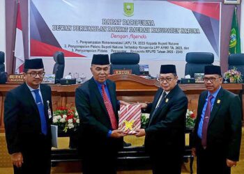 DPRD Natuna Gelar Paripurna, Bupati Natuna Wan Siswandi Sampai Pidato Ranperda RPP APBD 2023 dan Ranperda RPJPD 2025 – 2045. Ini Targetnya !