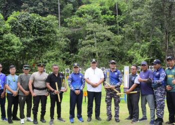 Lomba Menembak Lanal Terempa, Danposal Jemaja Raih Juara II