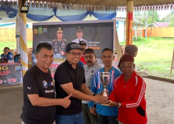 Kapolres Natuna Tutup Turnamen Tanding Gasing Kapolda Kepri Cup, Tim Bujang Saban Raih Juara Satu