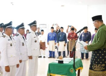 Bupati Anambas Kukuhkan 51 Kepala Desa Dalam Masa Jabatan 8 Tahun