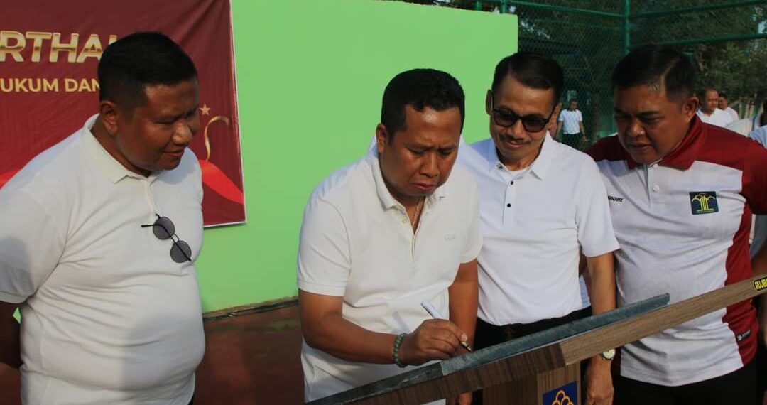 Kalapas Narkotika Kelas IIA Tanjungpinang Menghadiri Peresmian Sport Hall Lapangan Tenis Kanwil Kemenkumham Kepri