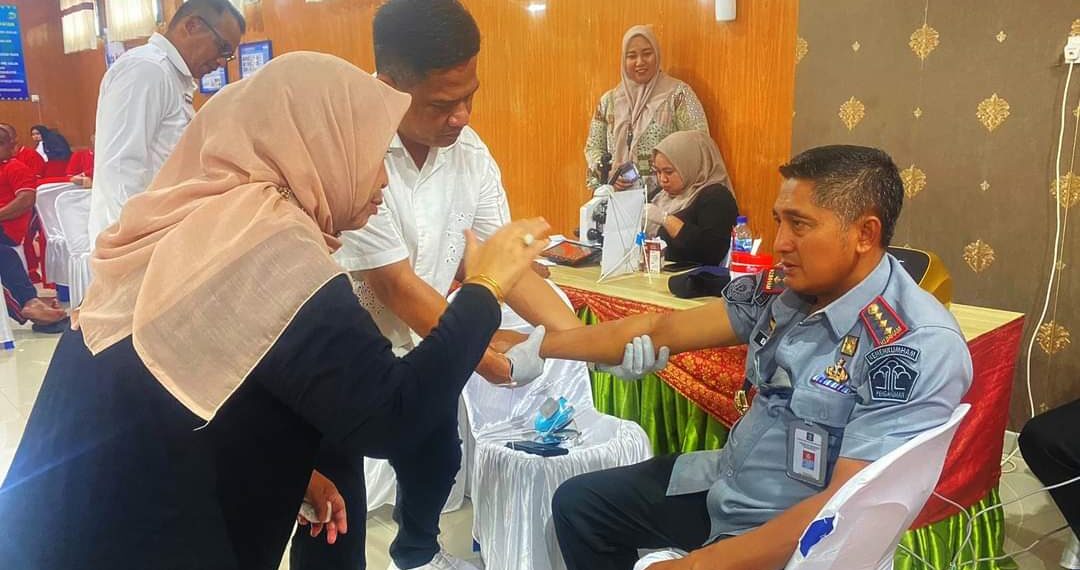 Lapas Narkotika Kelas IIA Tanjungpinang Gelar Pemeriksaan Kesehatan Untuk Petugas Dan WBP