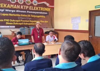 Lapas Narkotika Kelas IIA Tanjungpinang Gelar Kegiatan Perekaman KTP-Elektronik Bagi WBP