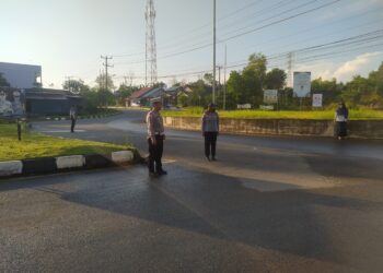 Personel Polres Bintan Rutin Melaksanakan Pengaturan Lalu Lintas