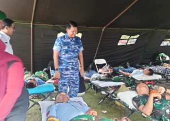 Sempena Hari Bakti TNI AU ke-77, Lanud RSA Gelar Baksos Kesehatan Masyarakat Natuna