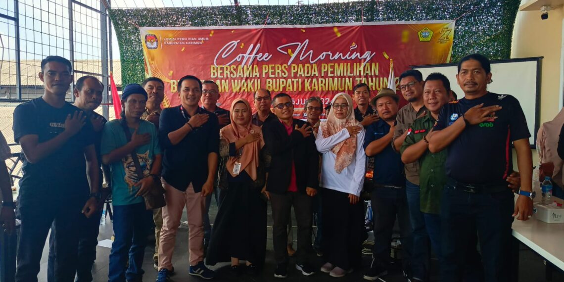 KPU Karimun Gelar Coffee Morning Bersama Pers untuk Sosialisasikan Tahapan Pilkada 2024
